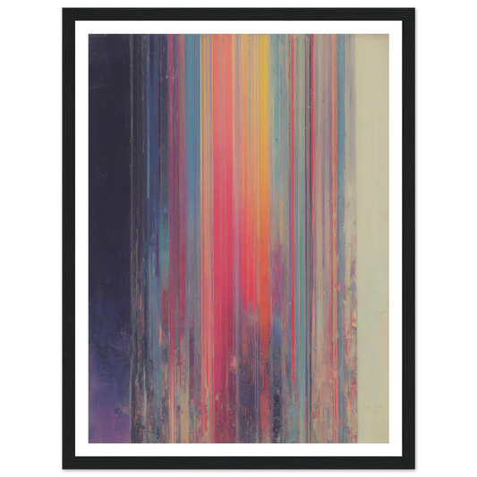 Rainbow Stripes - Framed Poster - 30x40 cm / 12x16″ - Black frame