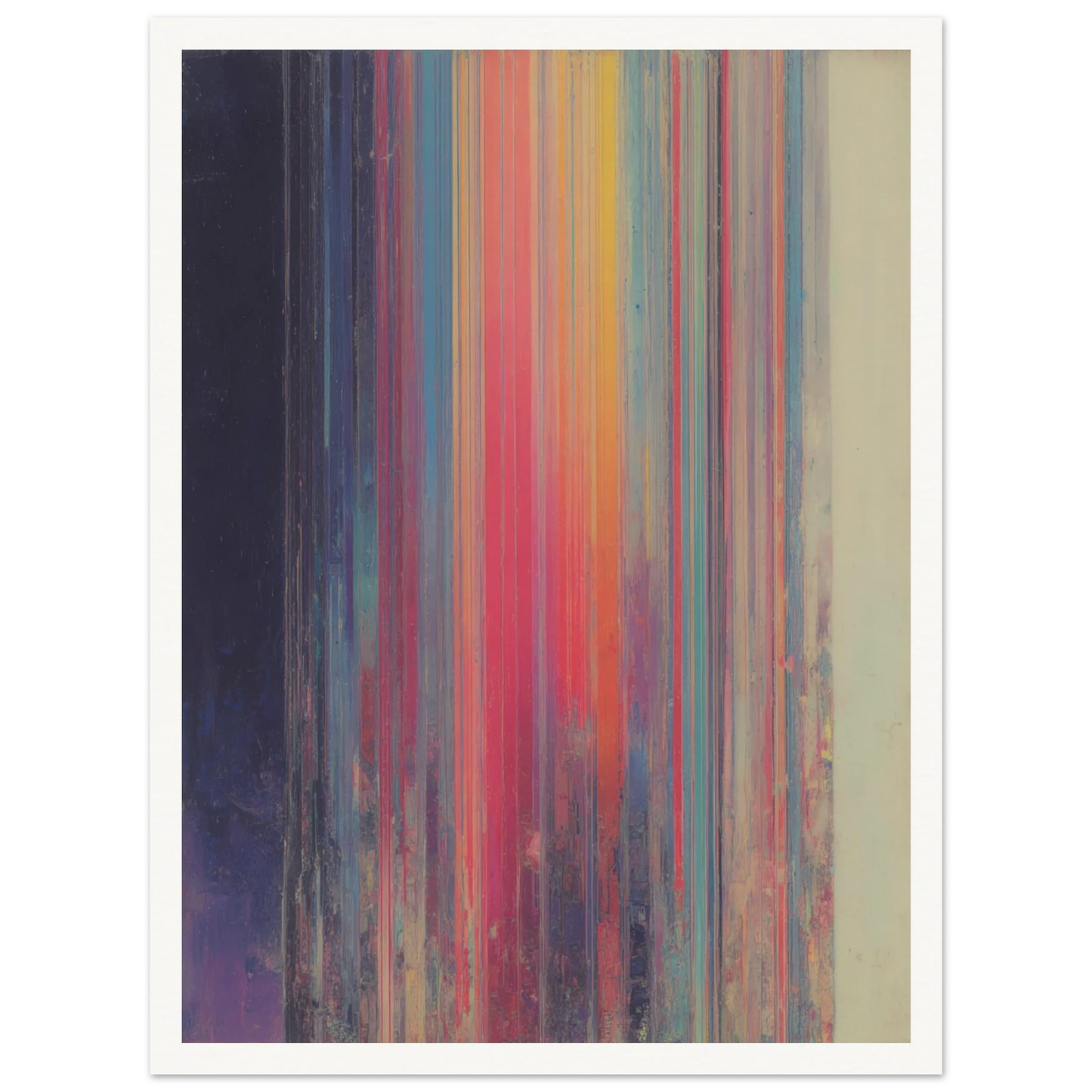 Rainbow Stripes - Framed Poster - 30x40 cm / 12x16″ - Black frame