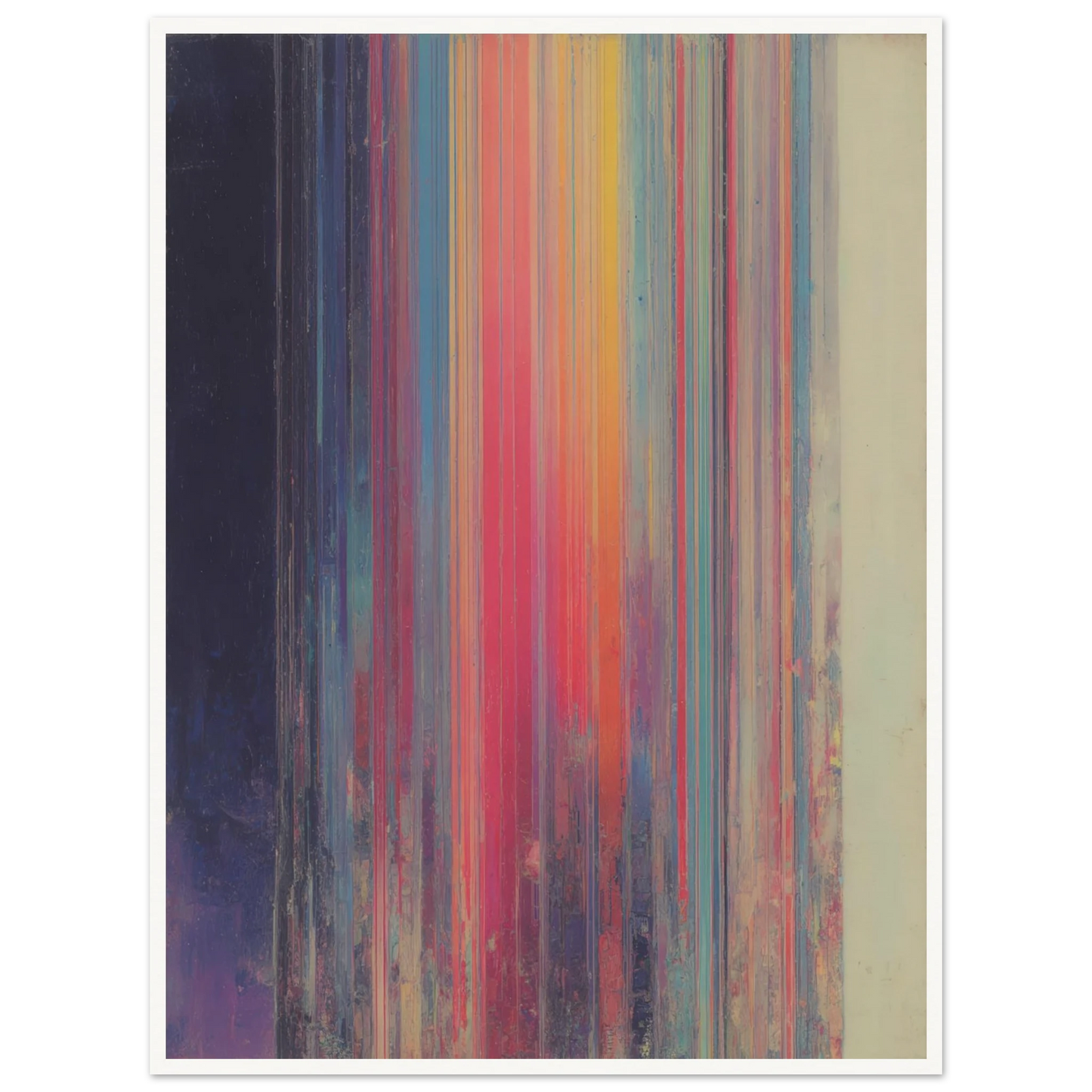 Rainbow Stripes - Framed Poster - 30x40 cm / 12x16″ - Black frame