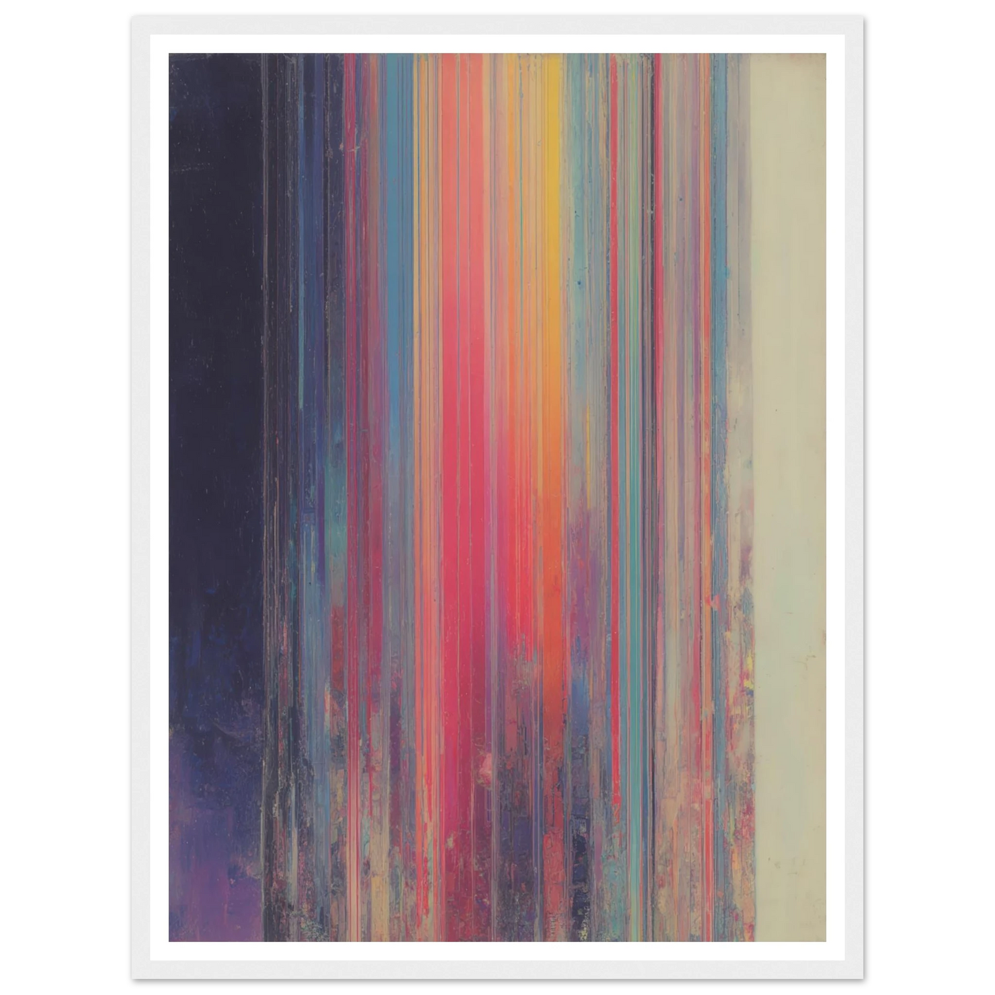 Rainbow Stripes - Framed Poster - 30x40 cm / 12x16″ - Black frame