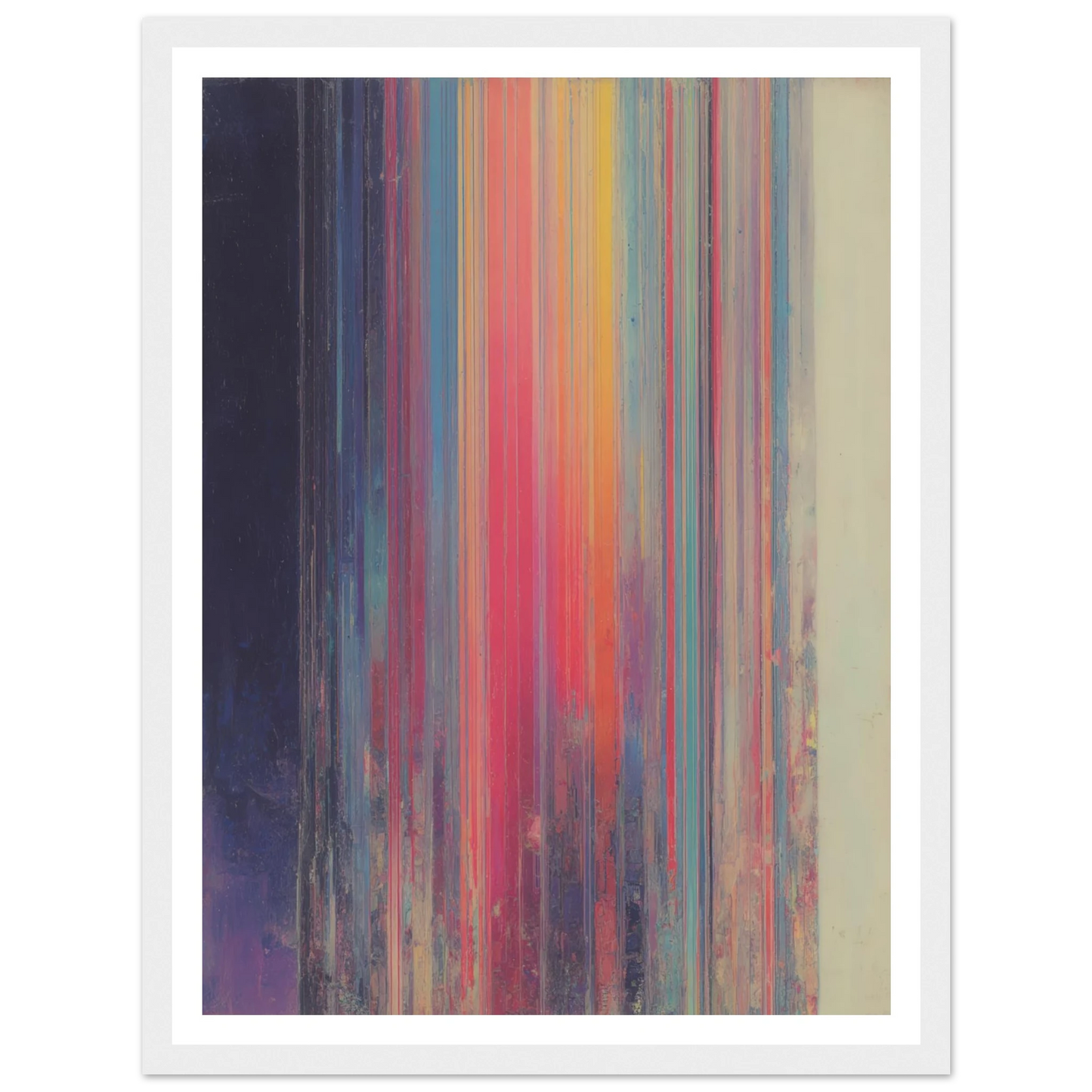 Rainbow Stripes - Framed Poster - 30x40 cm / 12x16″ - Black frame
