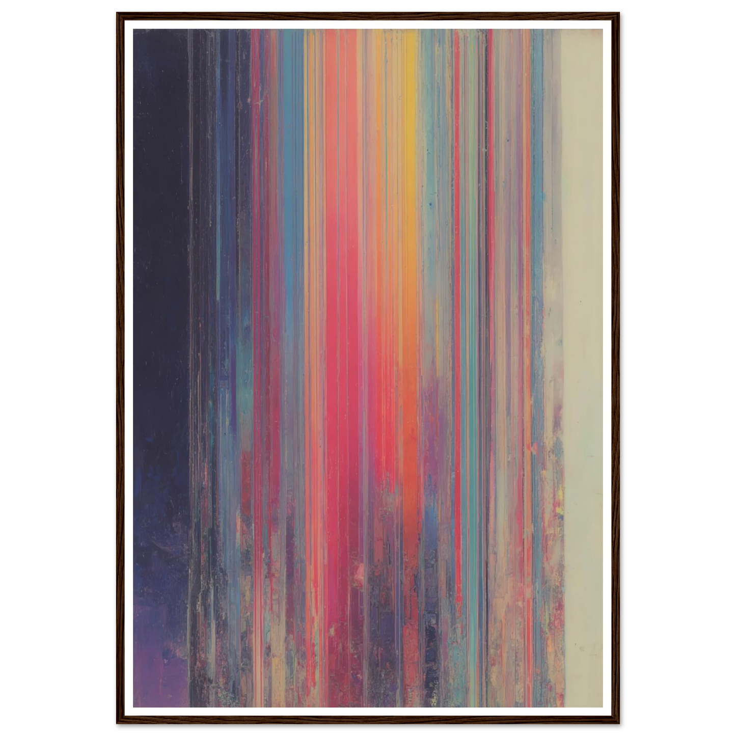 Rainbow Stripes - Framed Poster - 30x40 cm / 12x16″ - Black frame
