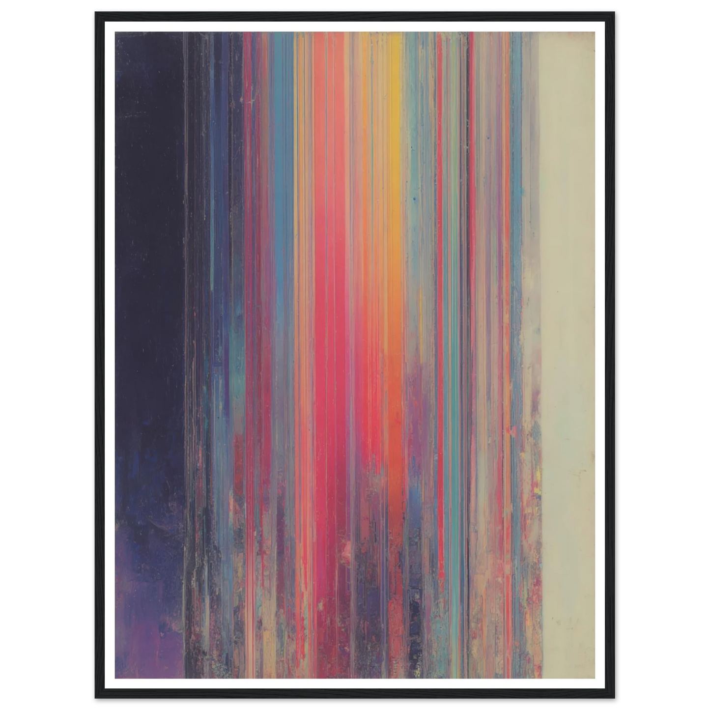 Rainbow Stripes - Framed Poster - 30x40 cm / 12x16″ - Black frame