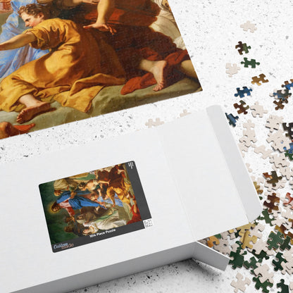 Raising of Lazarus Puzzle | Jean-Baptiste Jouvenet - - 1014 pcs (Vertical) - 