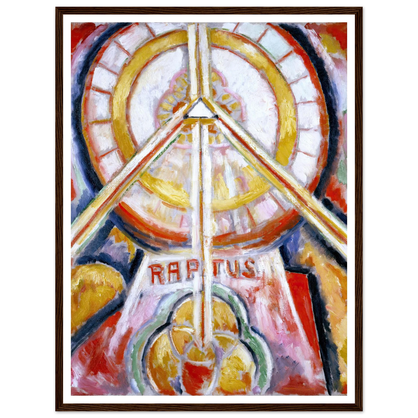 Raptus (circa 1913) Art Print | Marsden Hartley - Framed Poster - 30x40 cm / 12x16″ - Black frame