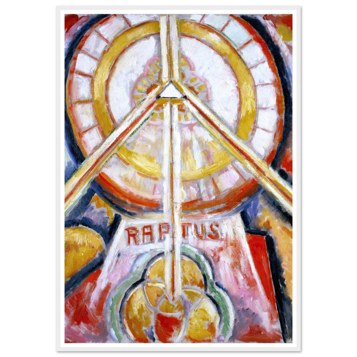 Raptus (circa 1913) Art Print | Marsden Hartley - Framed Poster - 30x40 cm / 12x16″ - Black frame