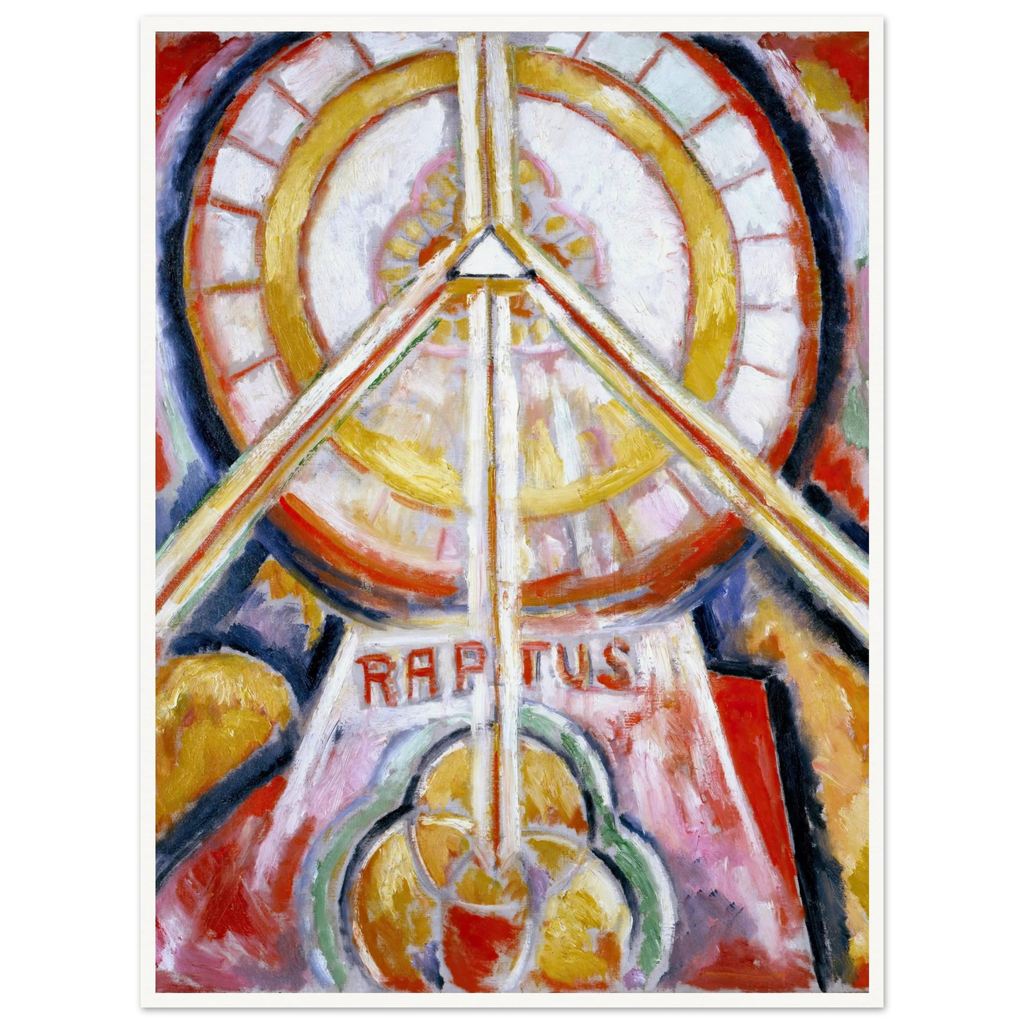 Raptus (circa 1913) Art Print | Marsden Hartley - Framed Poster - 30x40 cm / 12x16″ - Black frame