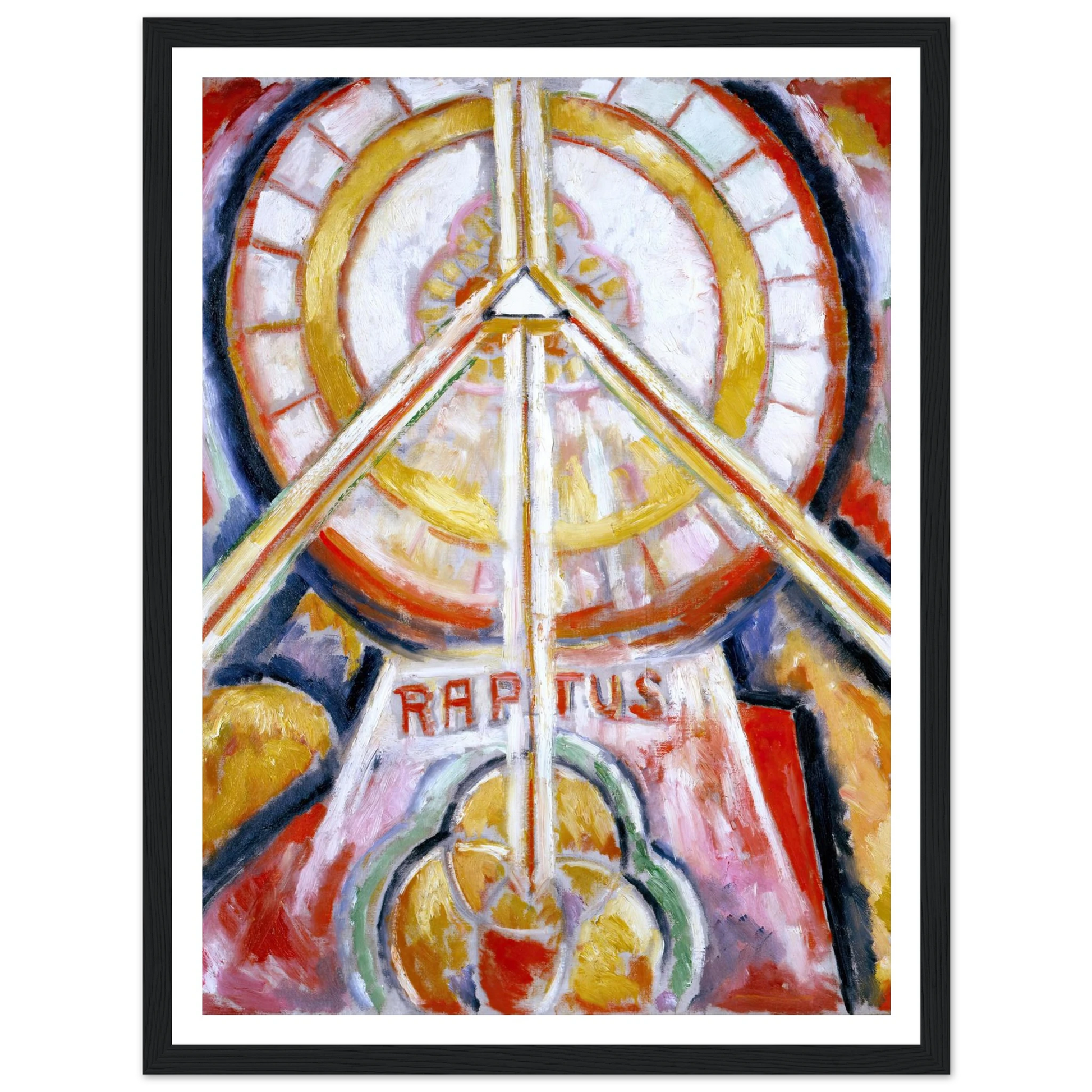 Raptus (circa 1913) Art Print | Marsden Hartley - Framed Poster - 30x40 cm / 12x16″ - Black frame