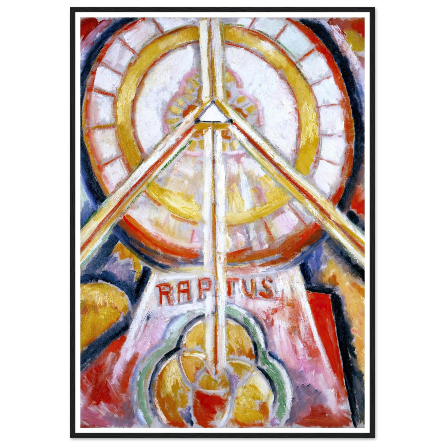 Raptus (circa 1913) Art Print | Marsden Hartley - Framed Poster - 30x40 cm / 12x16″ - Black frame