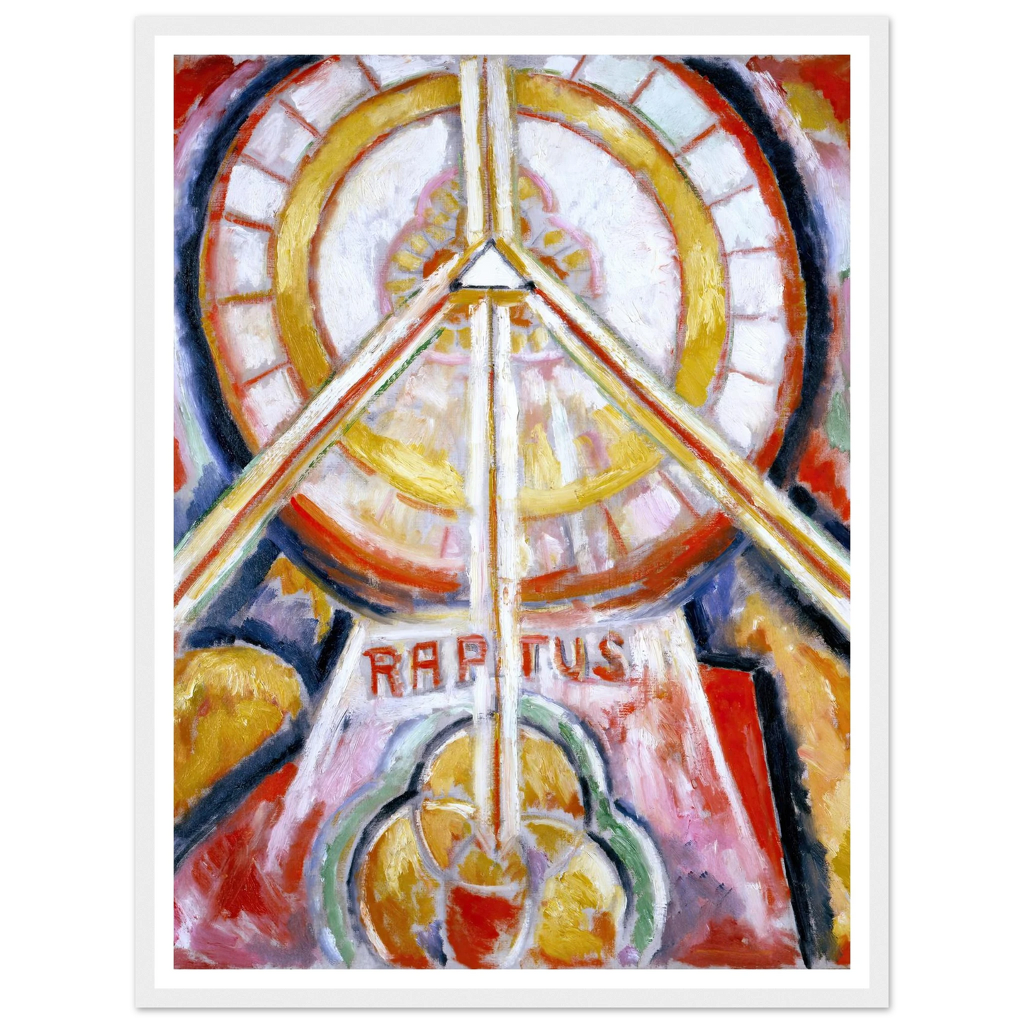 Raptus (circa 1913) Art Print | Marsden Hartley - Framed Poster - 30x40 cm / 12x16″ - Black frame