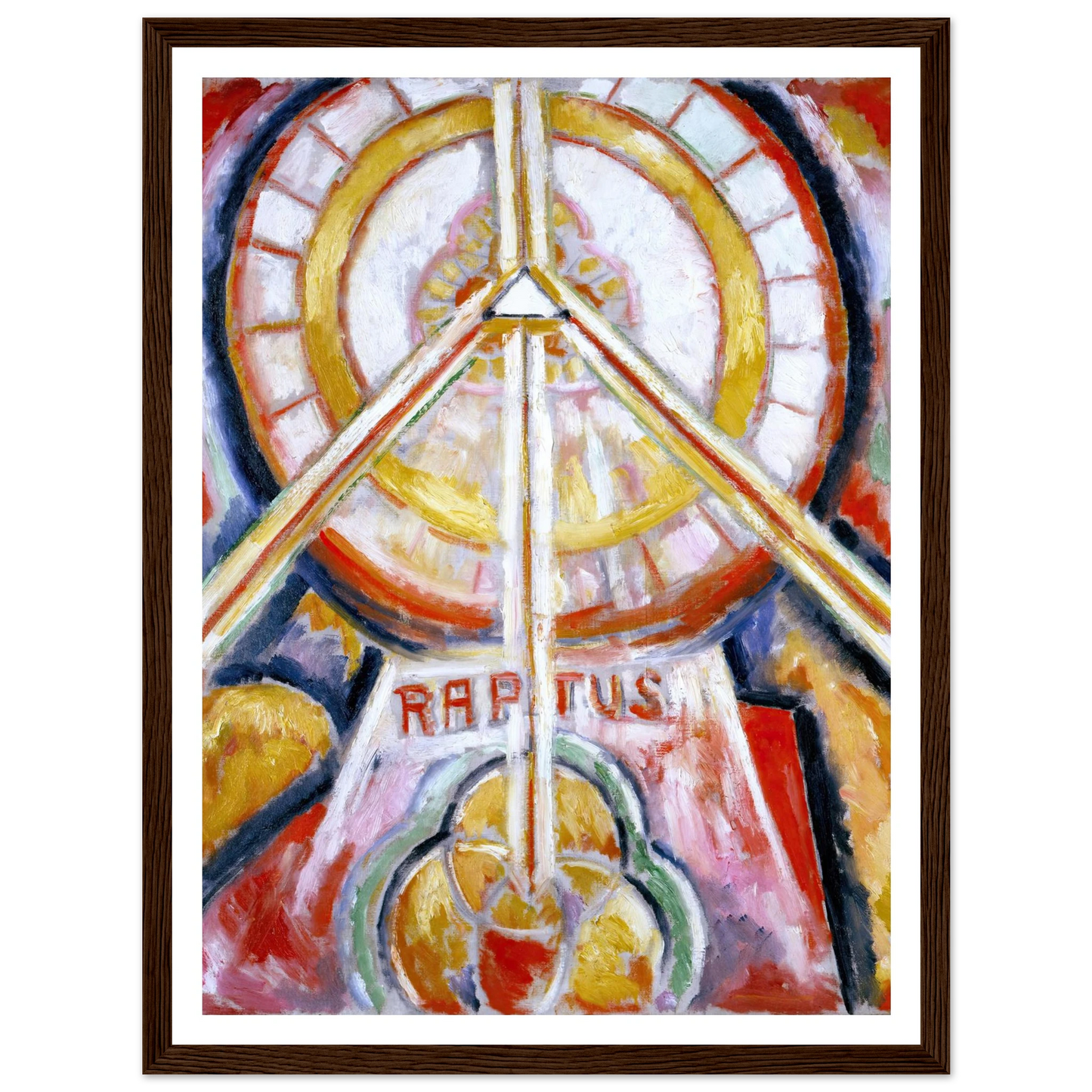 Raptus (circa 1913) Art Print | Marsden Hartley - Framed Poster - 30x40 cm / 12x16″ - Black frame