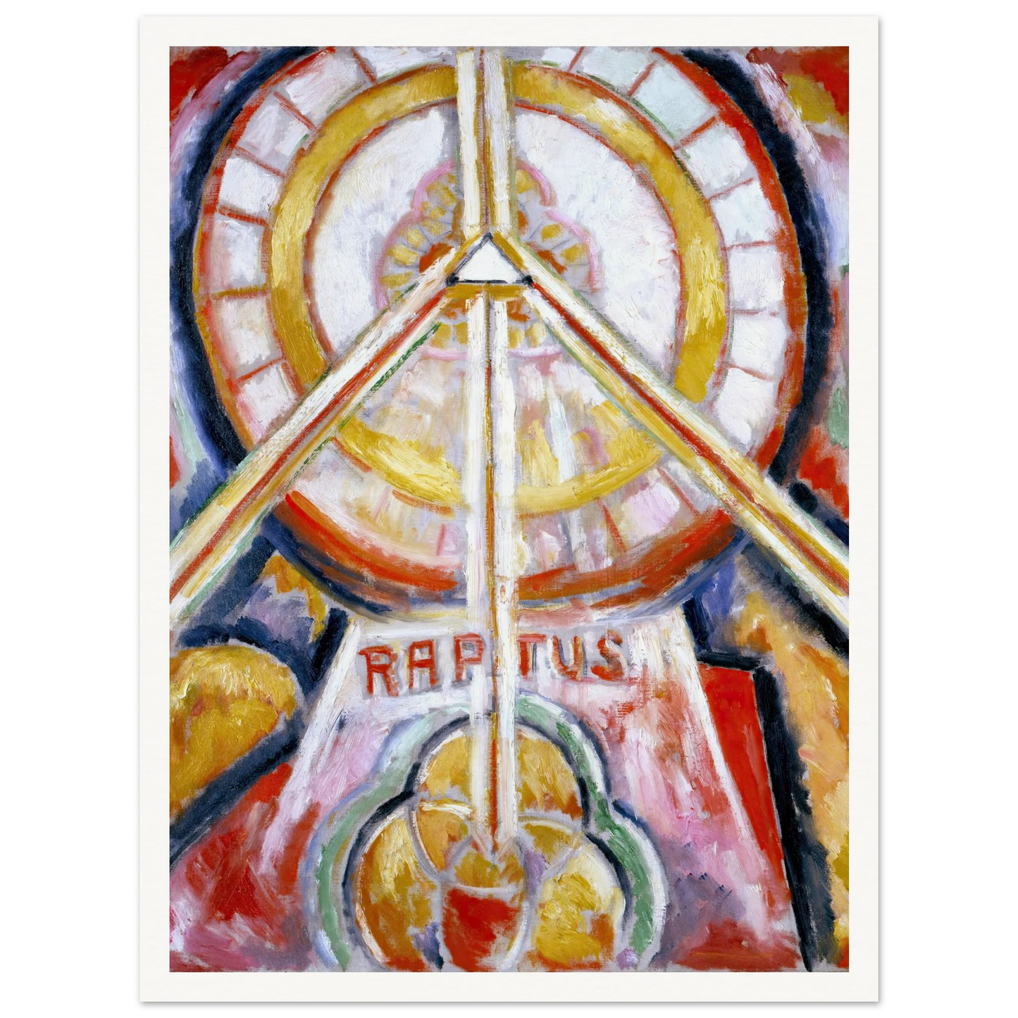 Raptus (circa 1913) Art Print | Marsden Hartley - Framed Poster - 30x40 cm / 12x16″ - Black frame