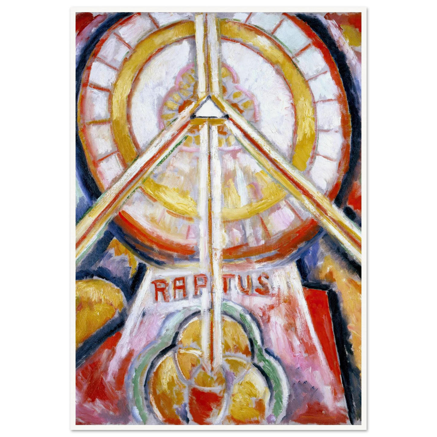 Raptus (circa 1913) Art Print | Marsden Hartley - Framed Poster - 30x40 cm / 12x16″ - Black frame