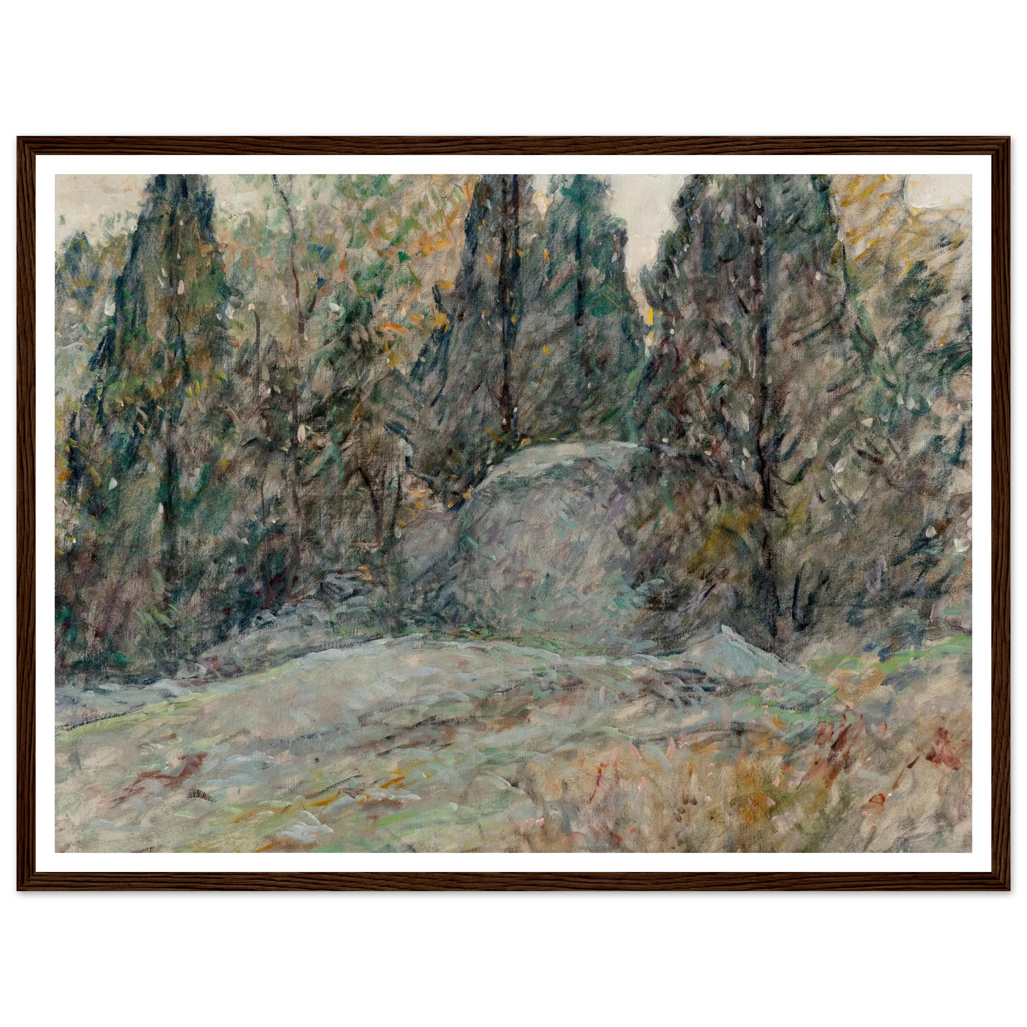 Red Cedars and Rocks Art Print | Robert Reid - Framed Poster - 30x40 cm / 12x16″ - Black frame