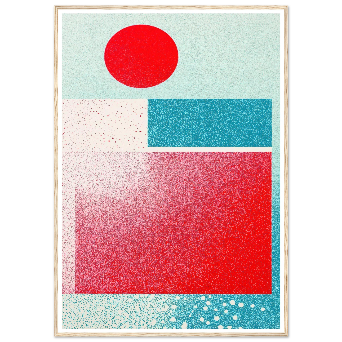 Red Focus Point - Framed Poster - 30x40 cm / 12x16″ - Black frame