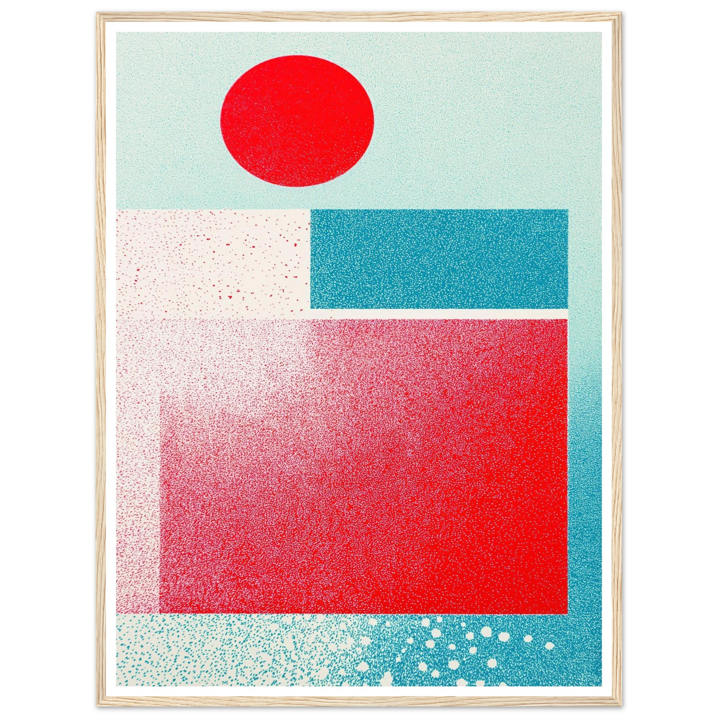 Red Focus Point - Framed Poster - 30x40 cm / 12x16″ - Black frame