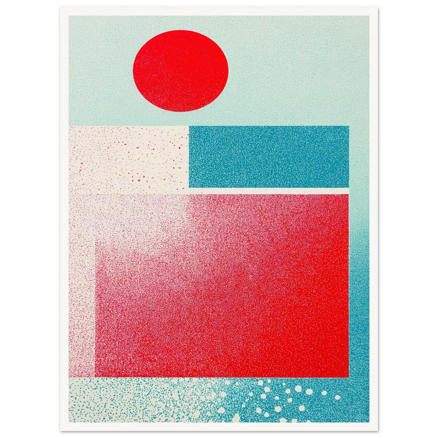 Red Focus Point - Framed Poster - 30x40 cm / 12x16″ - Black frame