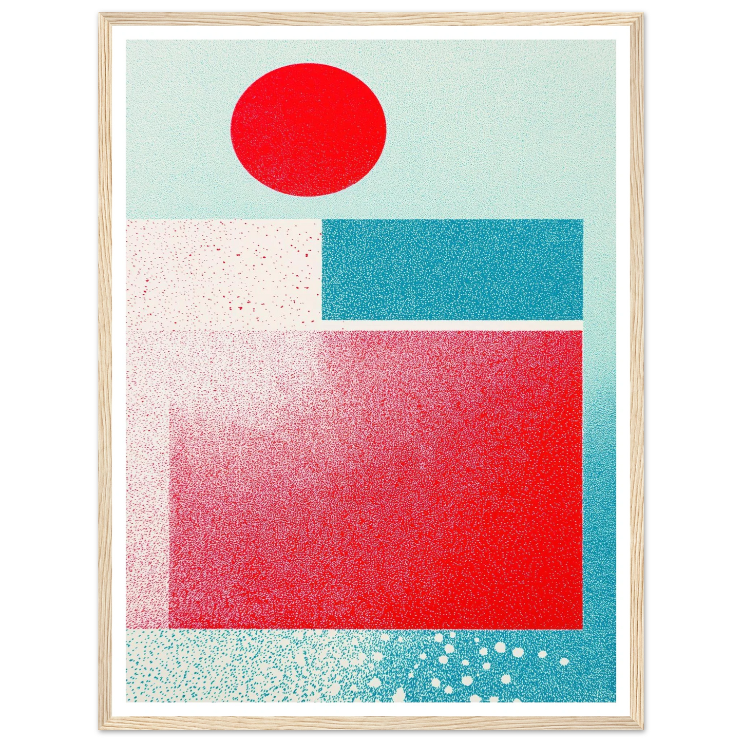 Red Focus Point - Framed Poster - 30x40 cm / 12x16″ - Black frame