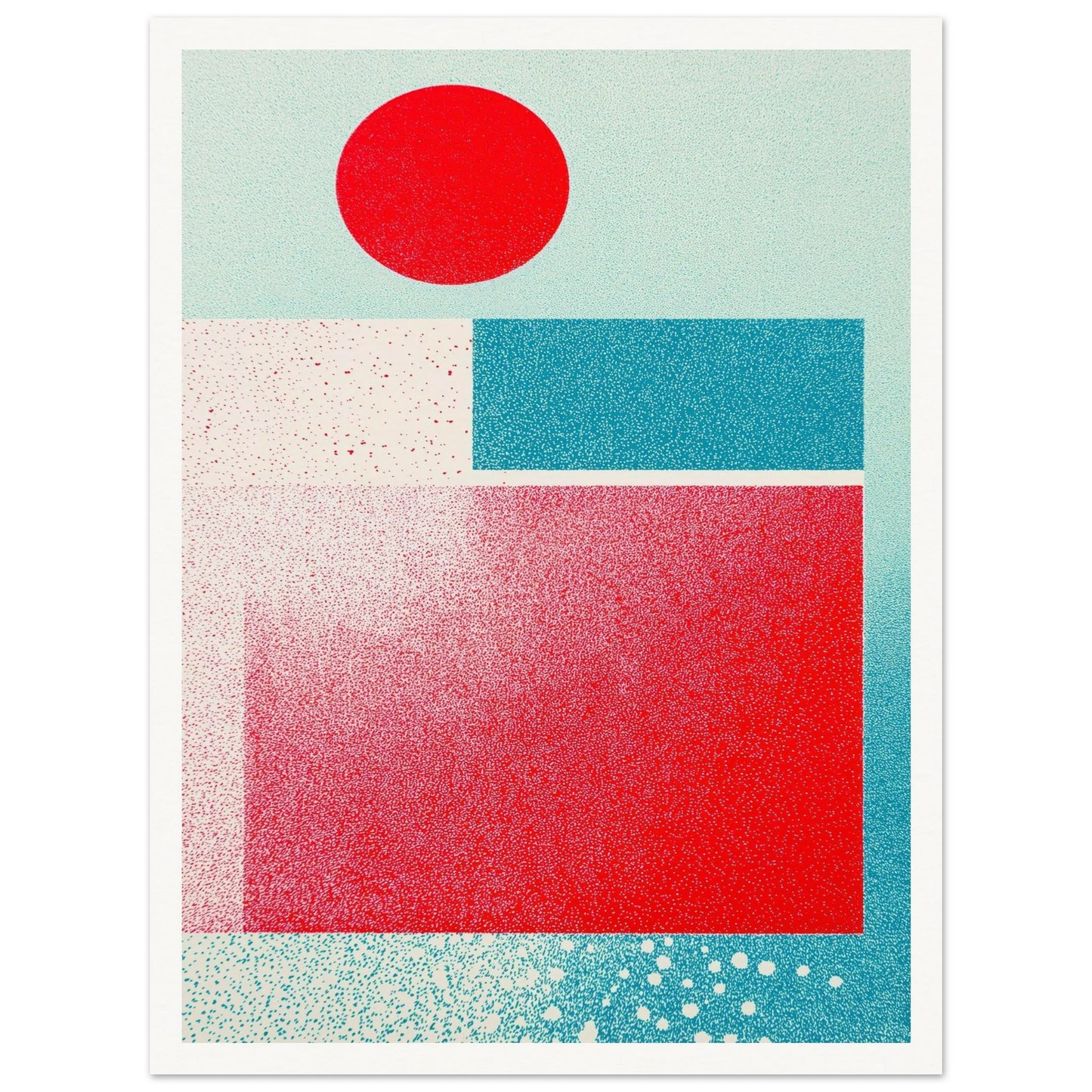 Red Focus Point - Framed Poster - 30x40 cm / 12x16″ - Black frame