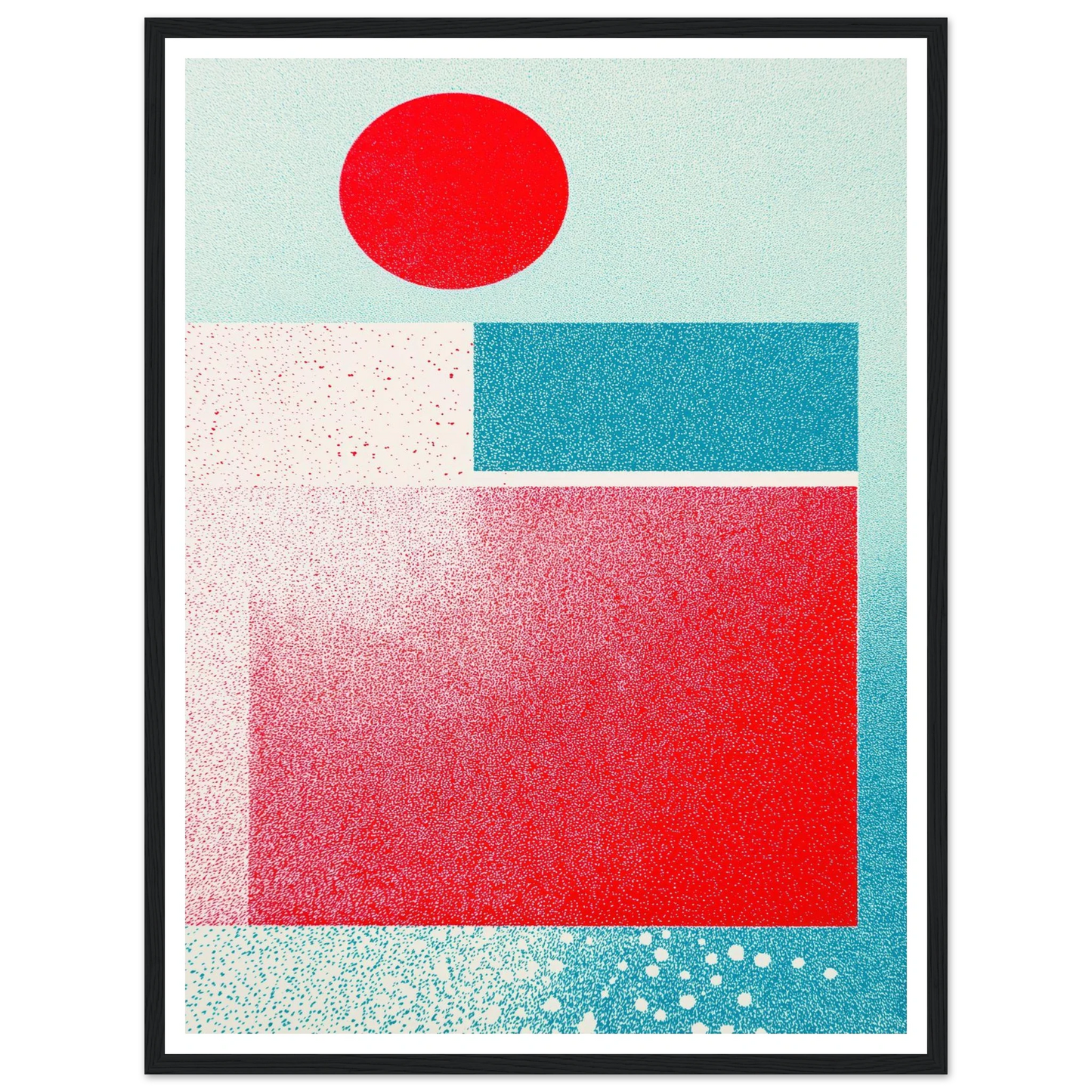 Red Focus Point - Framed Poster - 30x40 cm / 12x16″ - Black frame