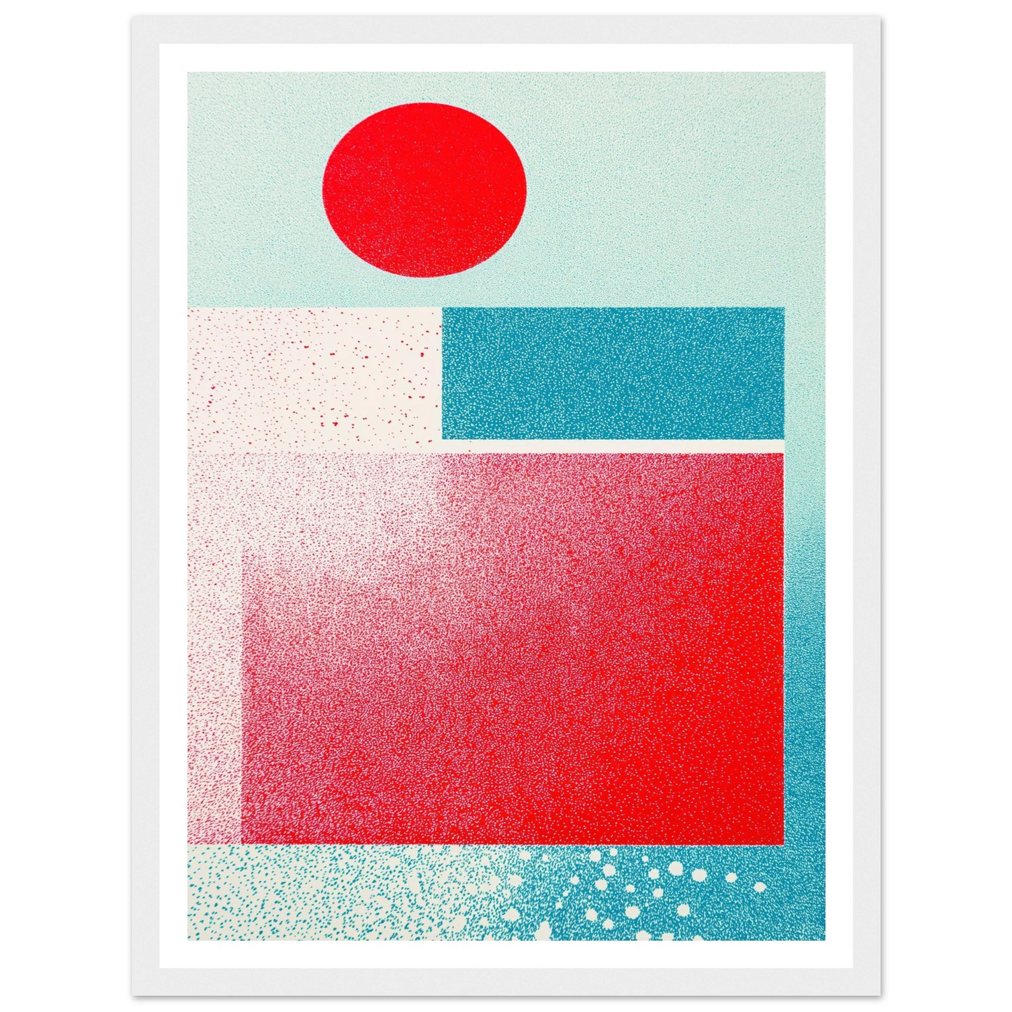 Red Focus Point - Framed Poster - 30x40 cm / 12x16″ - Black frame