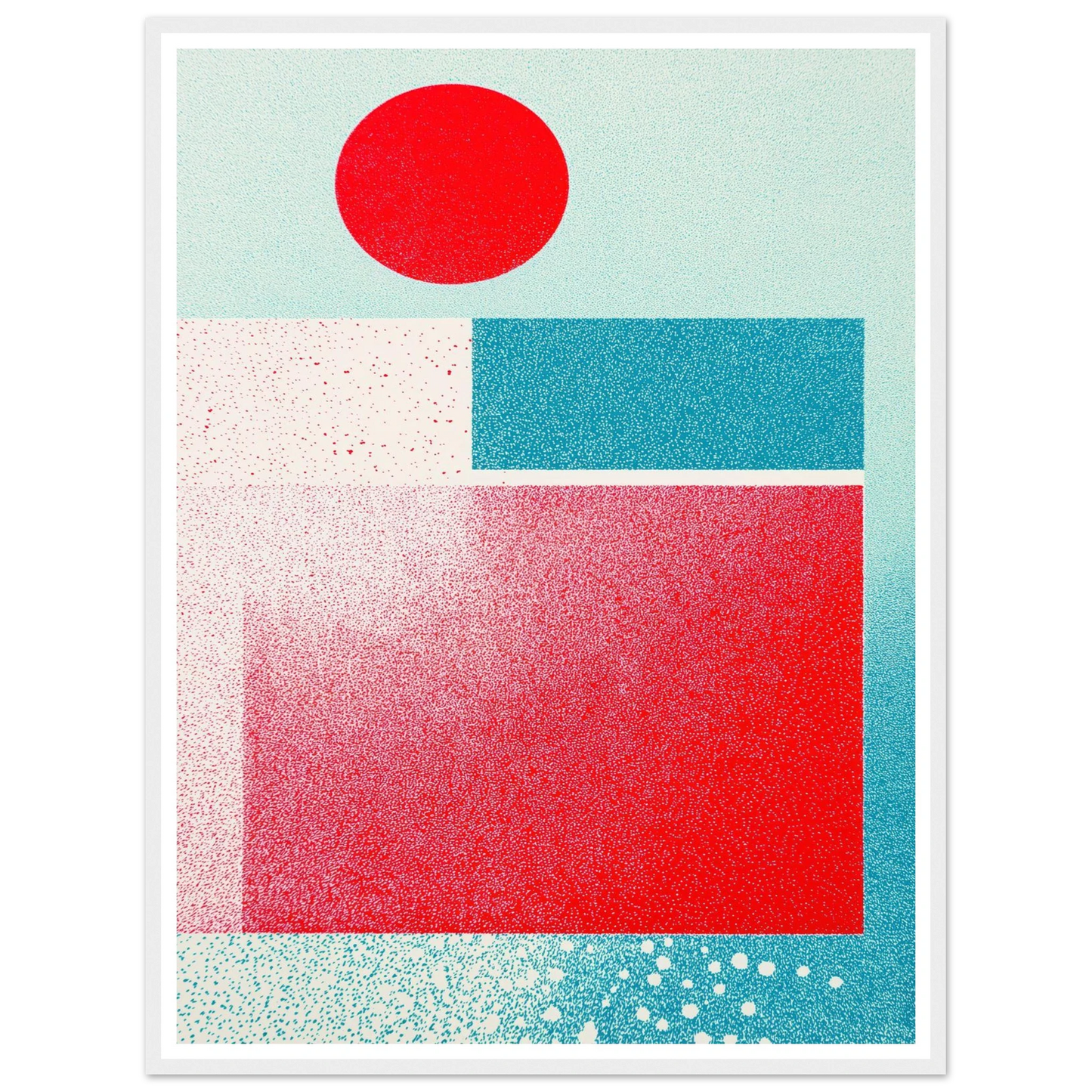 Red Focus Point - Framed Poster - 30x40 cm / 12x16″ - Black frame