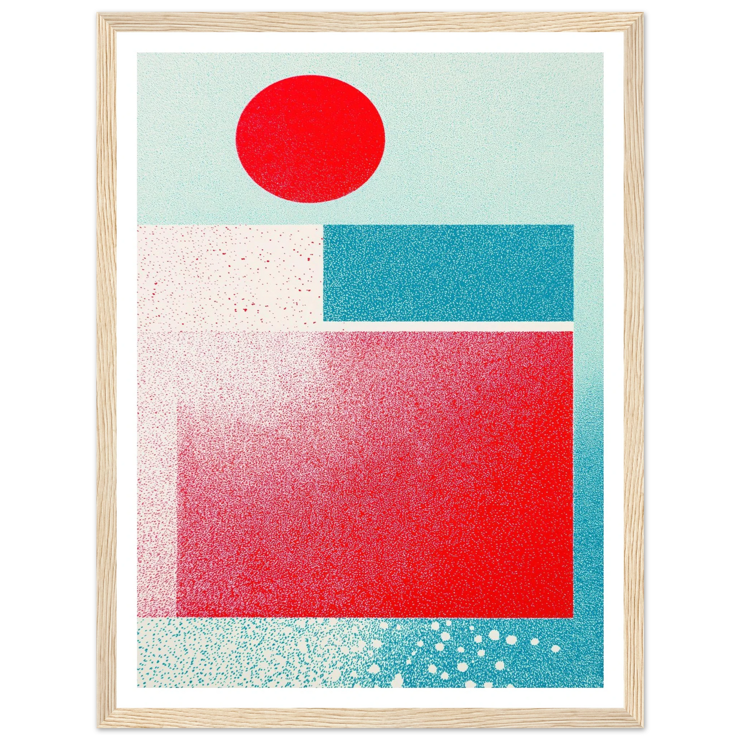 Red Focus Point - Framed Poster - 30x40 cm / 12x16″ - Black frame