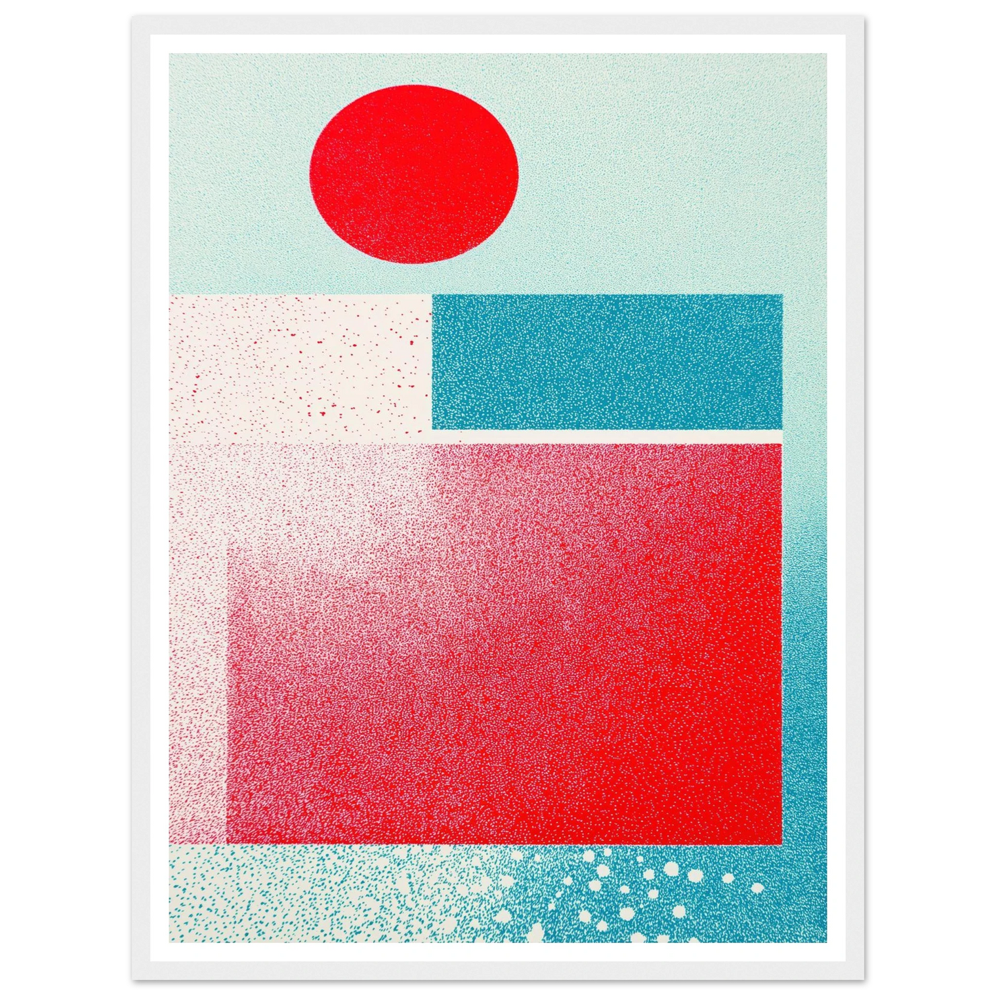 Red Focus Point - Framed Poster - 30x40 cm / 12x16″ - Black frame