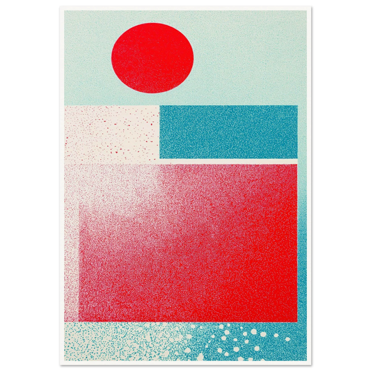 Red Focus Point - Framed Poster - 30x40 cm / 12x16″ - Black frame