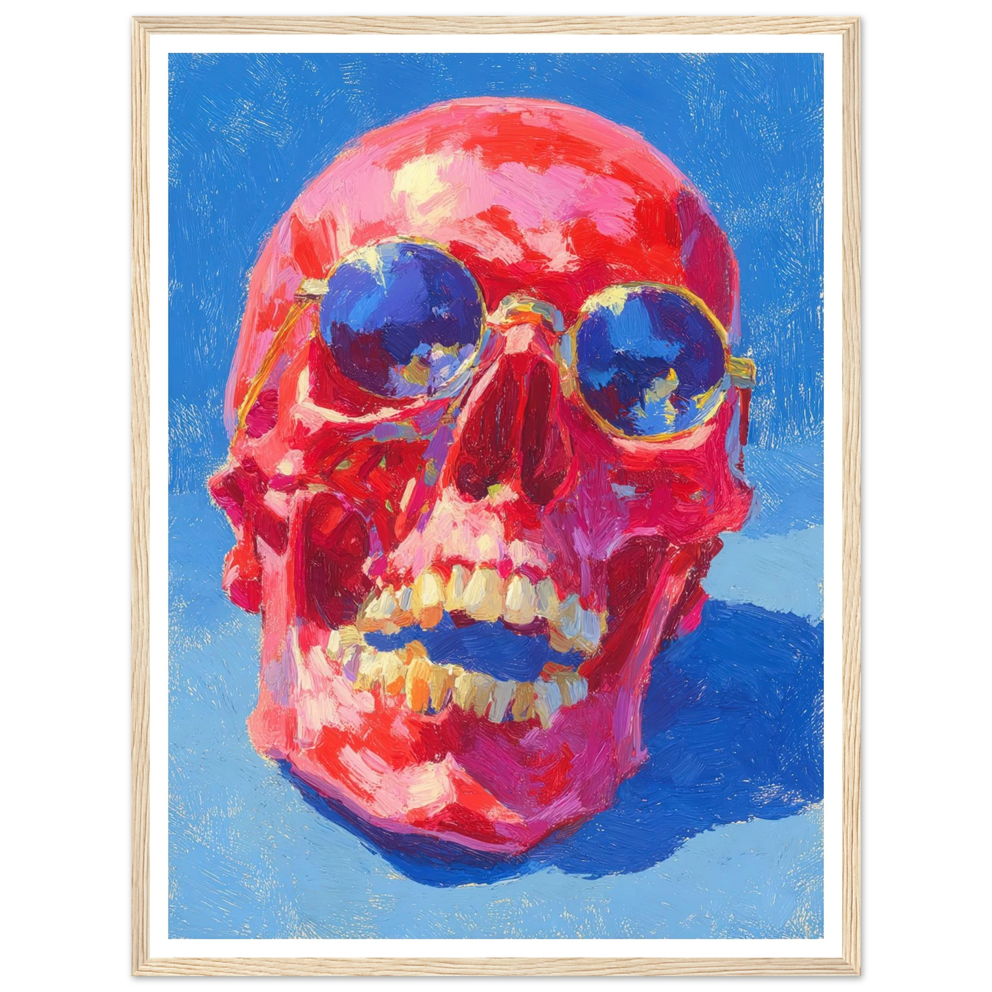 Red Skull - Framed Poster - 30x40 cm / 12x16″ - Black frame
