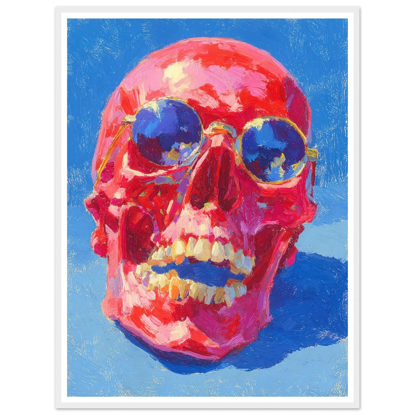 Red Skull - Framed Poster - 30x40 cm / 12x16″ - Black frame