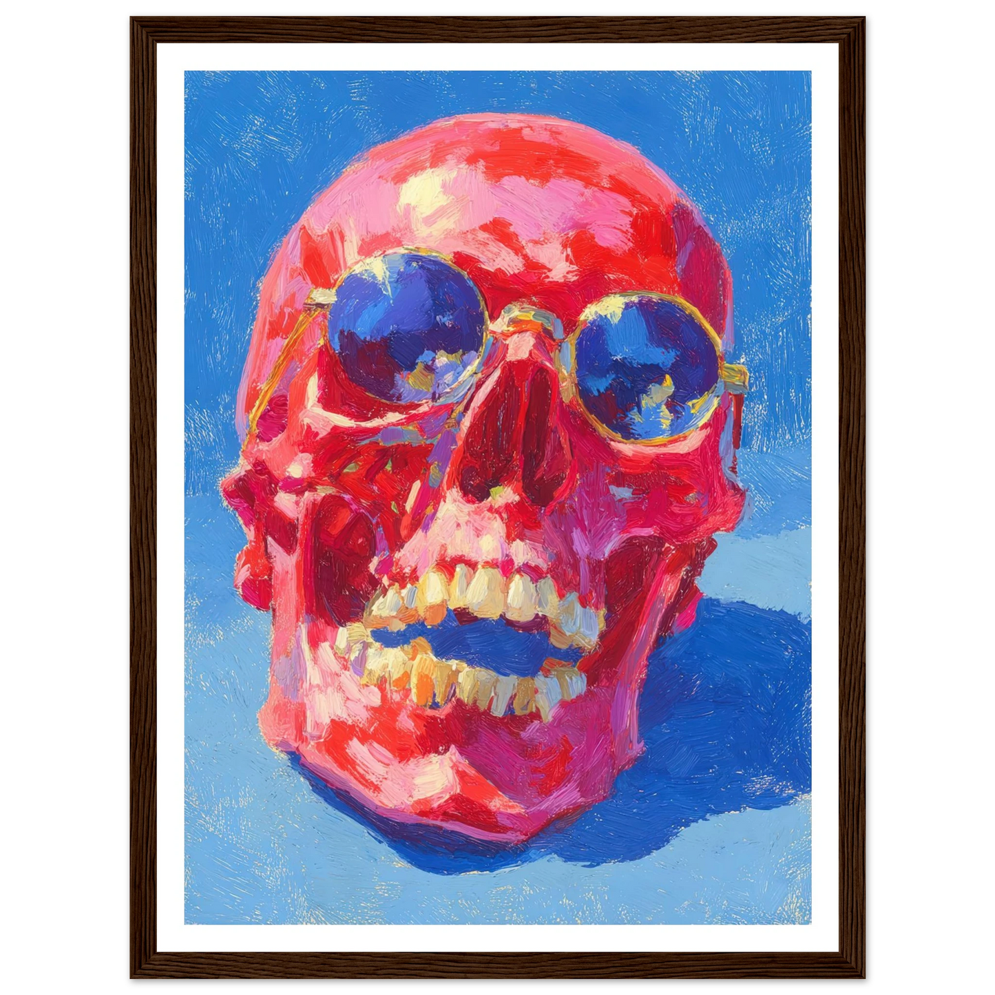 Red Skull - Framed Poster - 30x40 cm / 12x16″ - Black frame