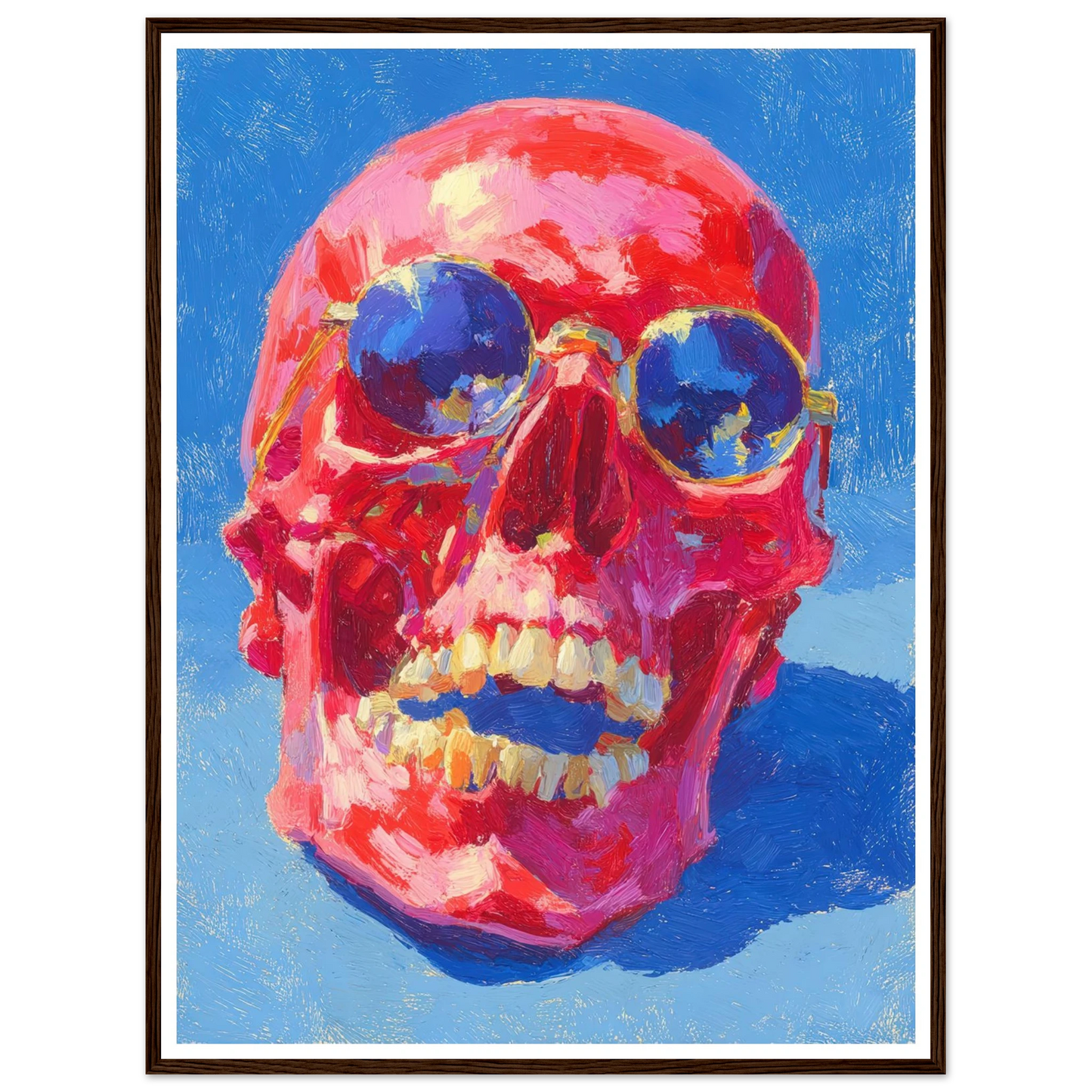 Red Skull - Framed Poster - 30x40 cm / 12x16″ - Black frame