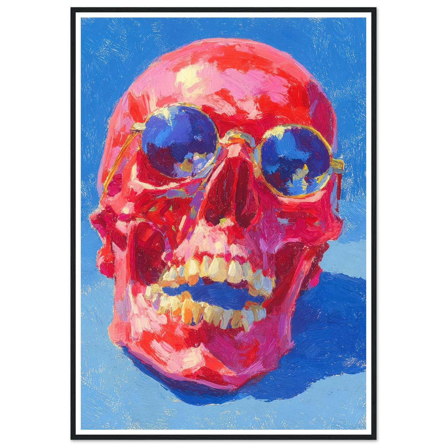 Red Skull - Framed Poster - 30x40 cm / 12x16″ - Black frame