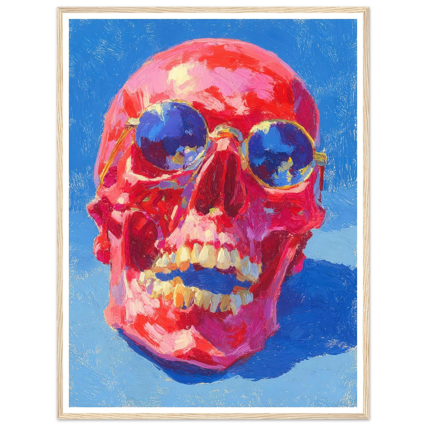 Red Skull - Framed Poster - 30x40 cm / 12x16″ - Black frame
