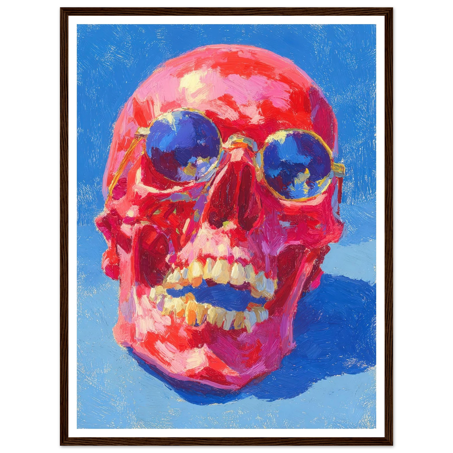 Red Skull - Framed Poster - 30x40 cm / 12x16″ - Black frame