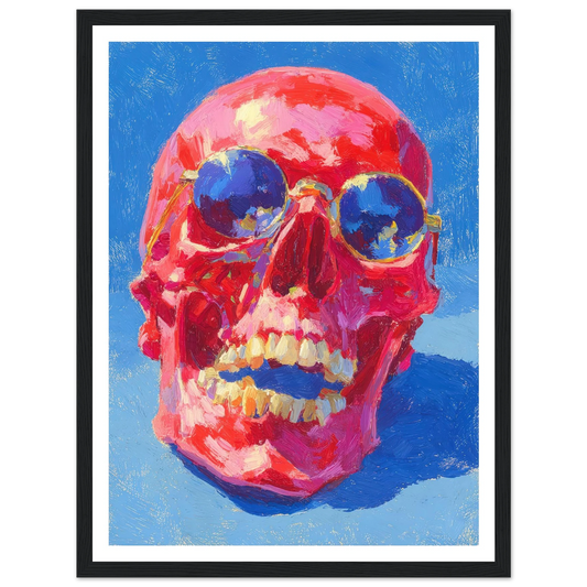Red Skull - Framed Poster - 30x40 cm / 12x16″ - Black frame