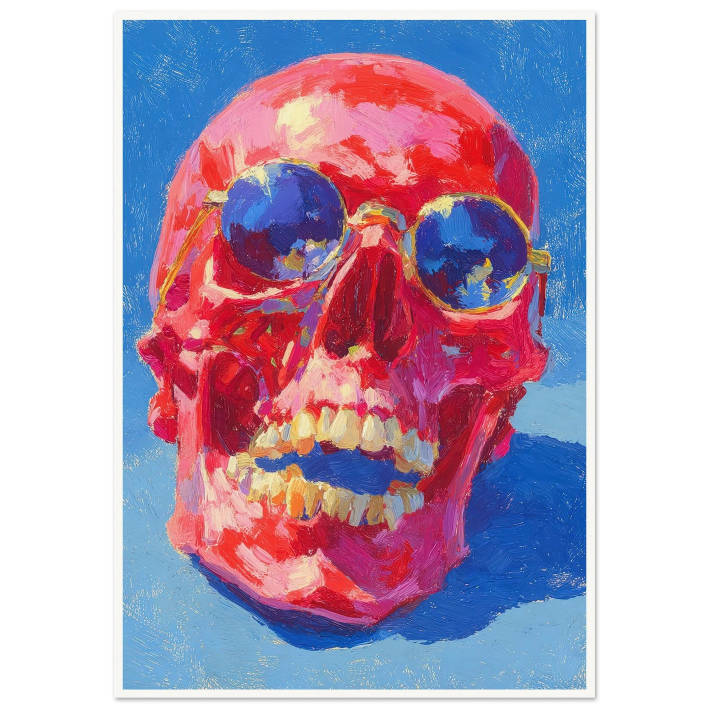 Red Skull - Framed Poster - 30x40 cm / 12x16″ - Black frame