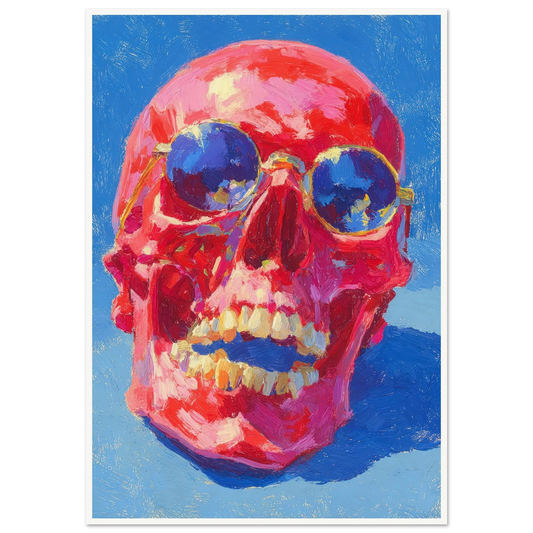 Red Skull - Framed Poster - 30x40 cm / 12x16″ - Black frame