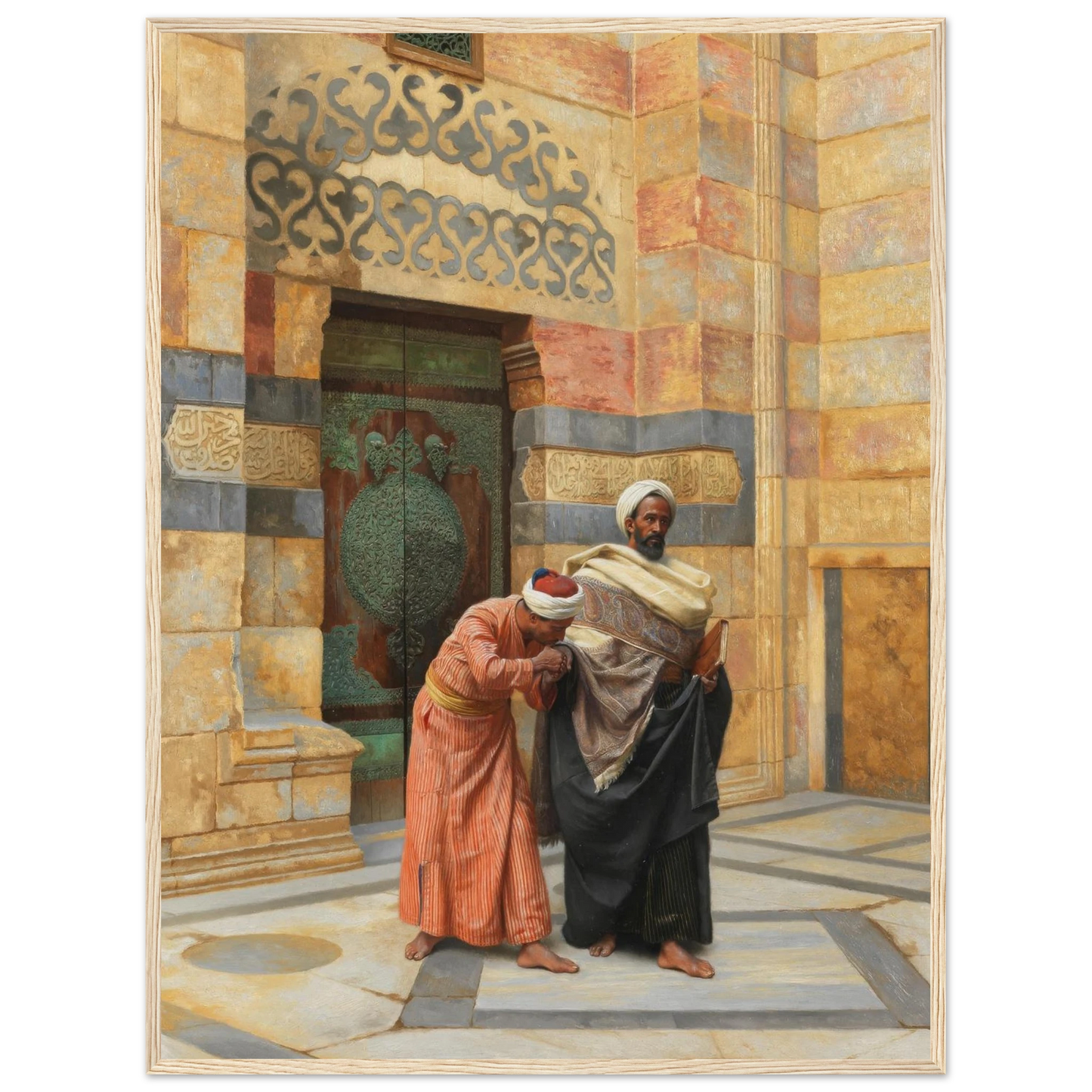 Respect (1902) Art Print | Ludwig Deutsch - Framed Poster - 30x40 cm / 12x16″ - Black frame