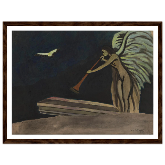 Résurrection (1928) Art Print | Leon Spilliaert - Framed Poster - 30x40 cm / 12x16″ - Black frame