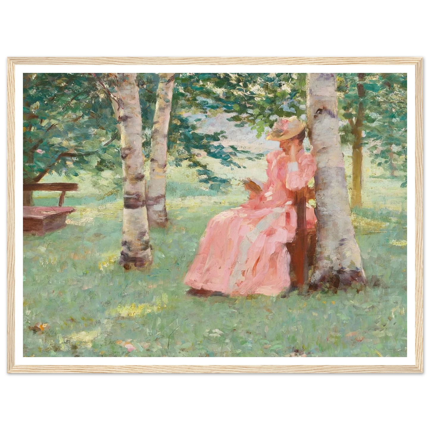 Reverie (1890) Art Print | Robert Reid - Framed Poster - 30x40 cm / 12x16″ - Black frame