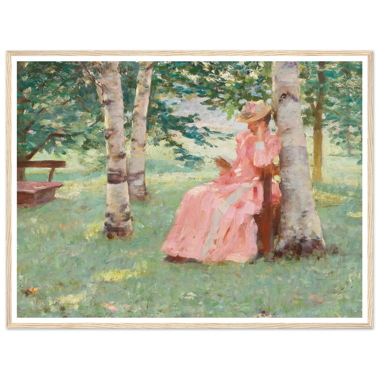 Reverie (1890) Art Print | Robert Reid - Framed Poster - 30x40 cm / 12x16″ - Black frame