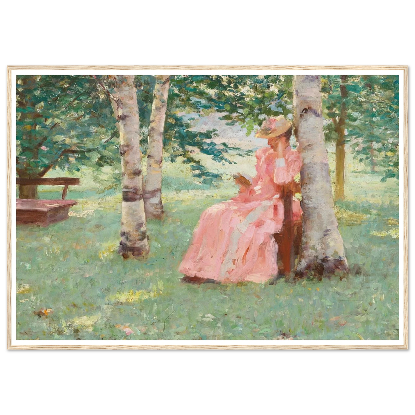 Reverie (1890) Art Print | Robert Reid - Framed Poster - 30x40 cm / 12x16″ - Black frame