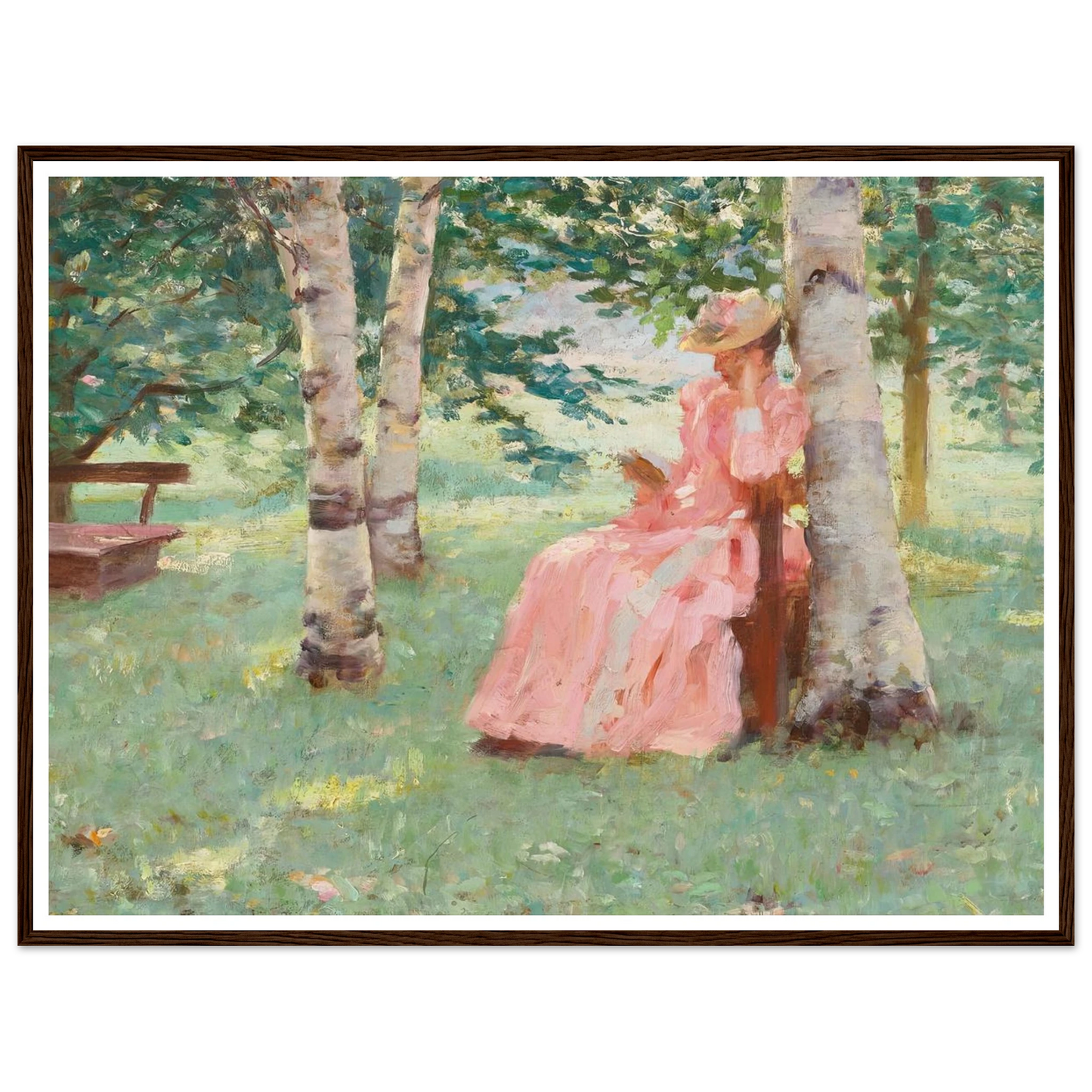 Reverie (1890) Art Print | Robert Reid - Framed Poster - 30x40 cm / 12x16″ - Black frame