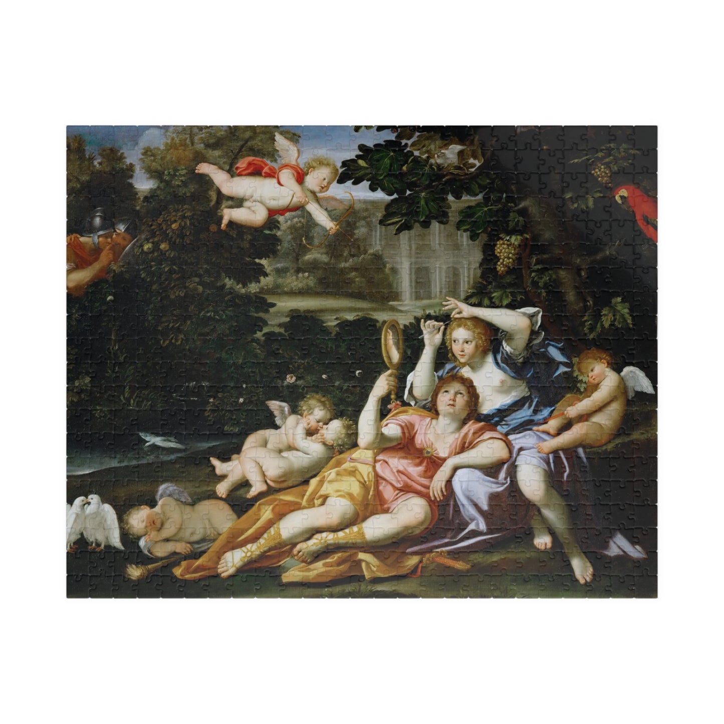 Rinaldo presents Armida with a mirror Puzzle | Domenichino - - 252 pcs (Horizontal) - 