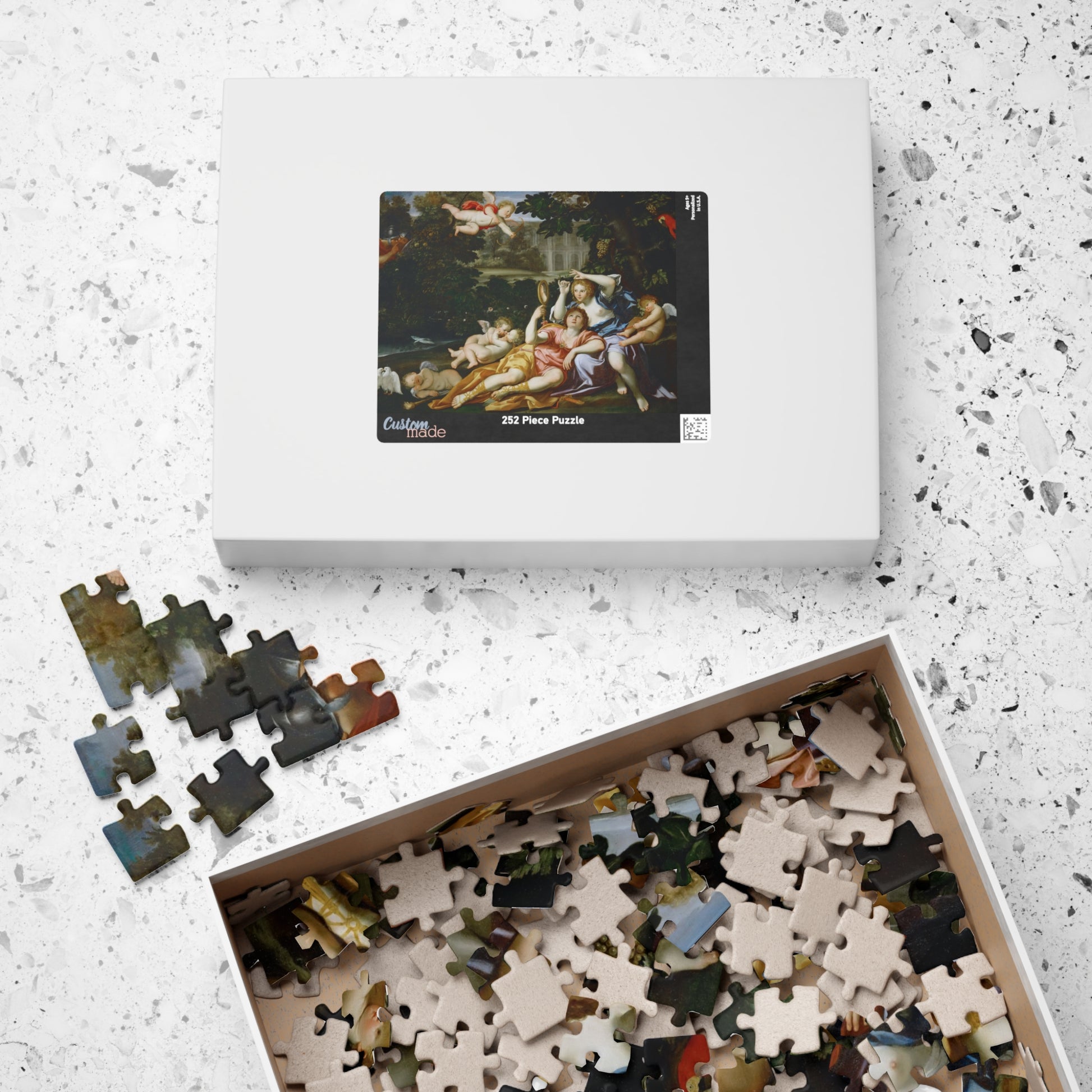 Rinaldo presents Armida with a mirror Puzzle | Domenichino - - 252 pcs (Horizontal) - 