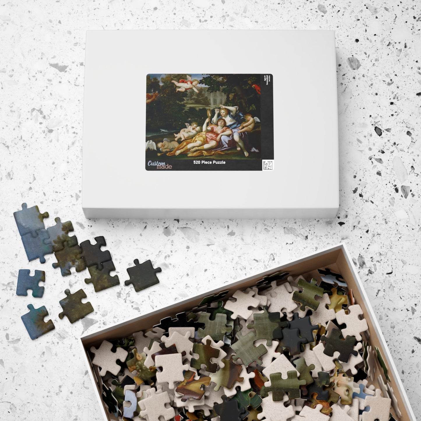 Rinaldo presents Armida with a mirror Puzzle | Domenichino - - 252 pcs (Horizontal) - 