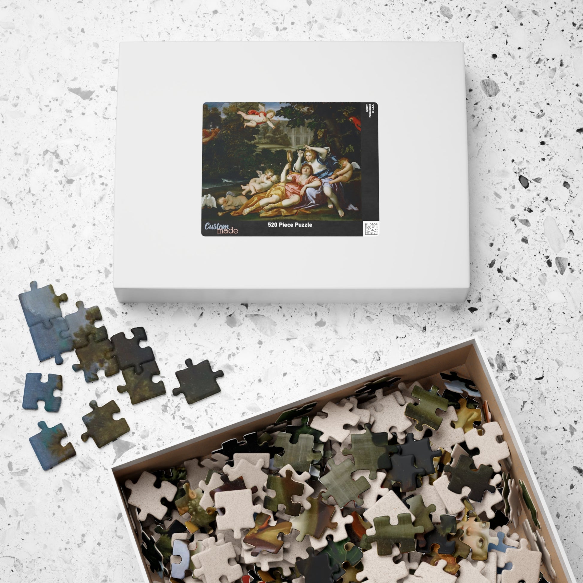 Rinaldo presents Armida with a mirror Puzzle | Domenichino - - 252 pcs (Horizontal) - 