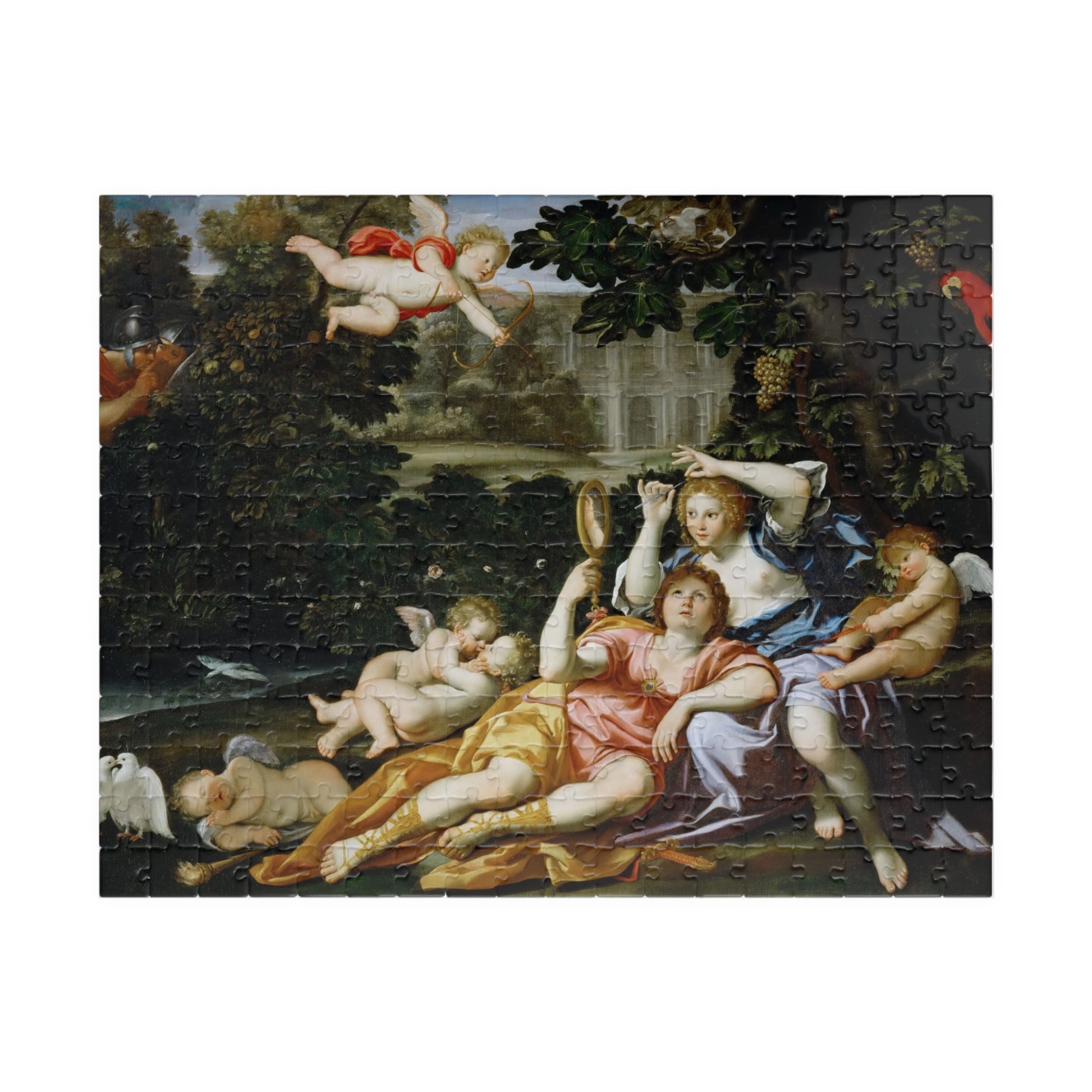Rinaldo presents Armida with a mirror Puzzle | Domenichino - - 252 pcs (Horizontal) - 
